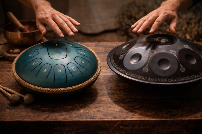 Tongue Drum oder Handpan: Unterschiede und welches Instrument passt zu Ihnen?