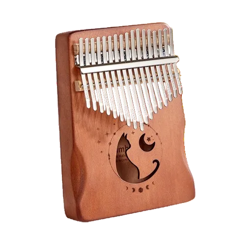 Kalimba 17 Noten aus massivem Mahagoni